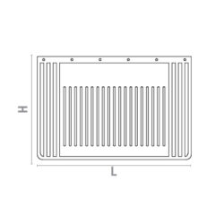 Spritzlappen 650×400 mm – Neutral mit INOX-Verstärkung – Bild 2