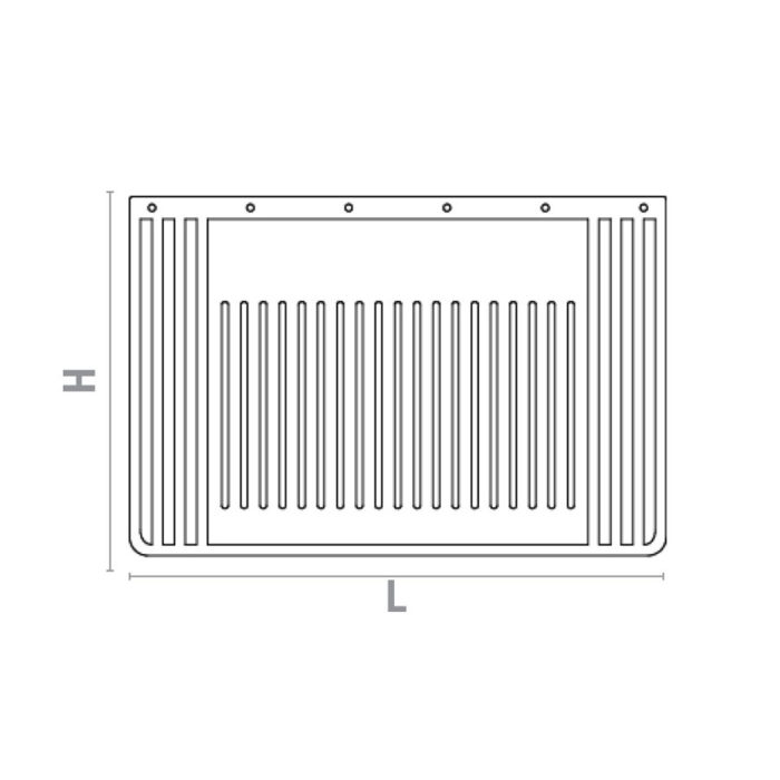 Spritzlappen 650×400 mm – Neutral mit INOX-Verstärkung – Bild 2