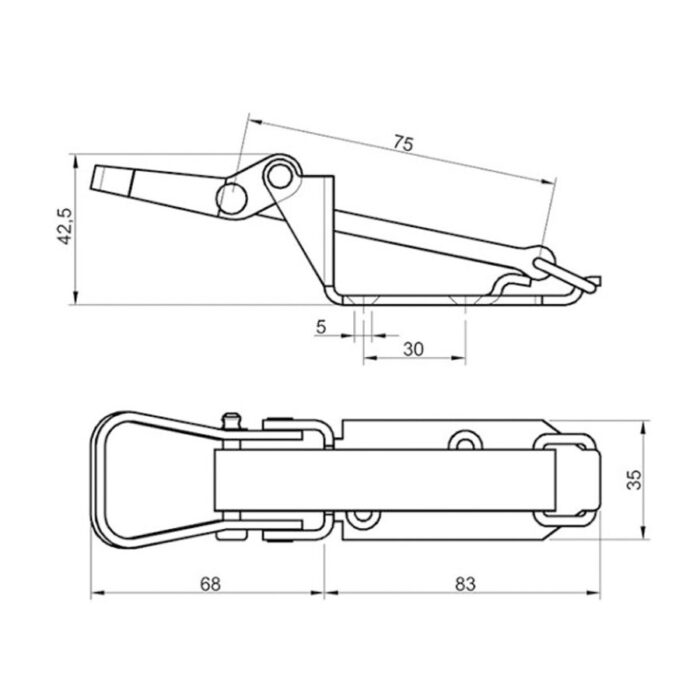 Spatenhalter VG 75073 – mit langem Gummiband – Bild 2