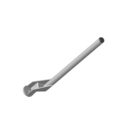 Tragrohr mit Gussteil 42mm, gekröpft, 820mm lang