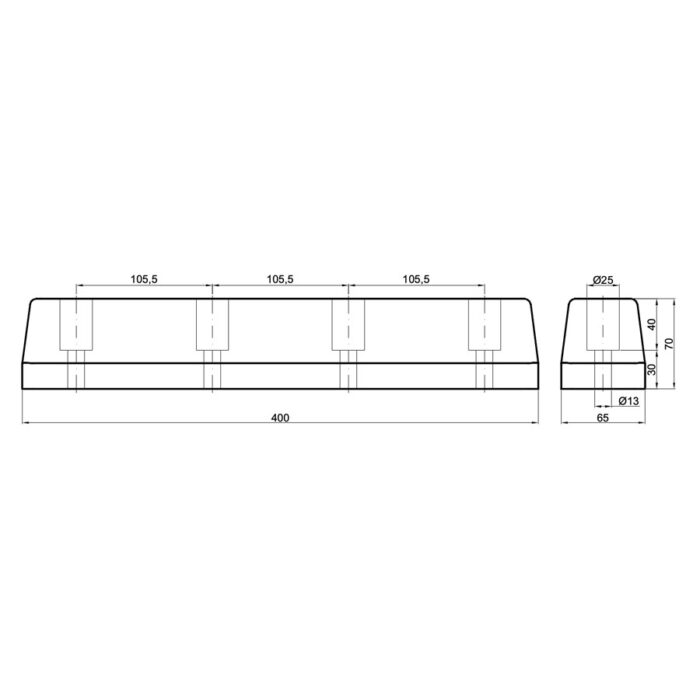 Rammpuffer 400x65x70mm – Bild 2