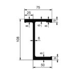 Trägerprofil - Längsträger 19420 roh 7700mm
