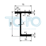 Trägerprofil - Längsträger 19420 roh 7700mm
