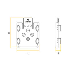Hemmschuh Halter FLATY 10, Kunststoff – Bild 3
