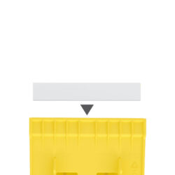 Hemmschuh CROWNY G36, Kunststoff - gelb – Bild 3