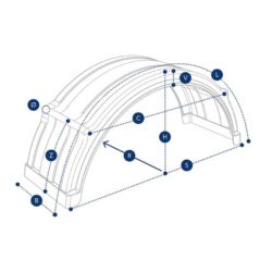 Kunststoff-Kotflügel Universal passend für LKW / Anhänger / Traktor - DK4175 – Bild 2
