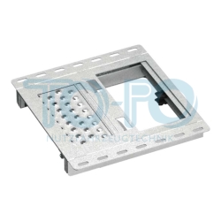 Trittleiter ausziehbar, feuerverzinkt, 2 Stufen, mit Plattform, 420x562mm – Bild 2