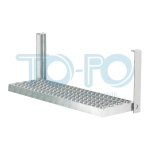 Trittleiter, klappbar, 1 breite stufe, feuervezinkt, 775mm