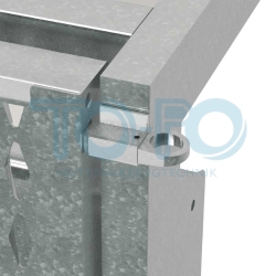 Trittleiter, klappbar, mit 2 breiten stufen, feuervezinkt – Bild 3