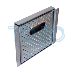 Einbau-Klapptritt, Trittfläche 145x115mm, verzinkt – Bild 2